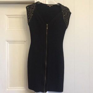 Adrienne Vittadini black midi dress